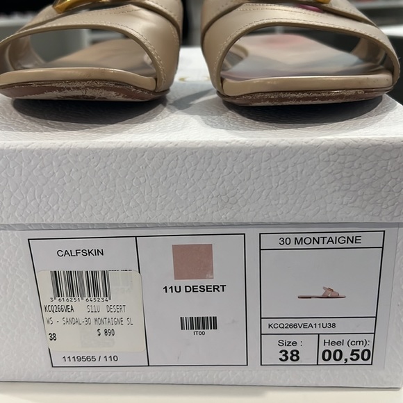 DIOR 30 MONTAIGNE SLIDE Nude Calfskin - Picture 2 of 8